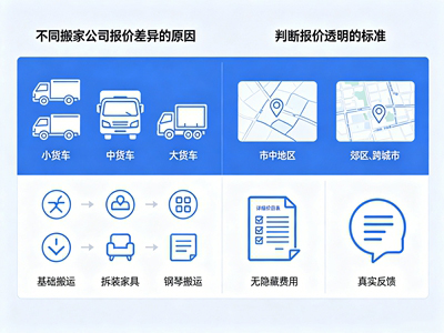 搬家公司的报价为什么会有差异？怎样判断是否透明？